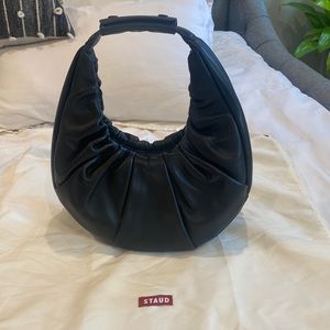 Staud Soft Moon Bag Black